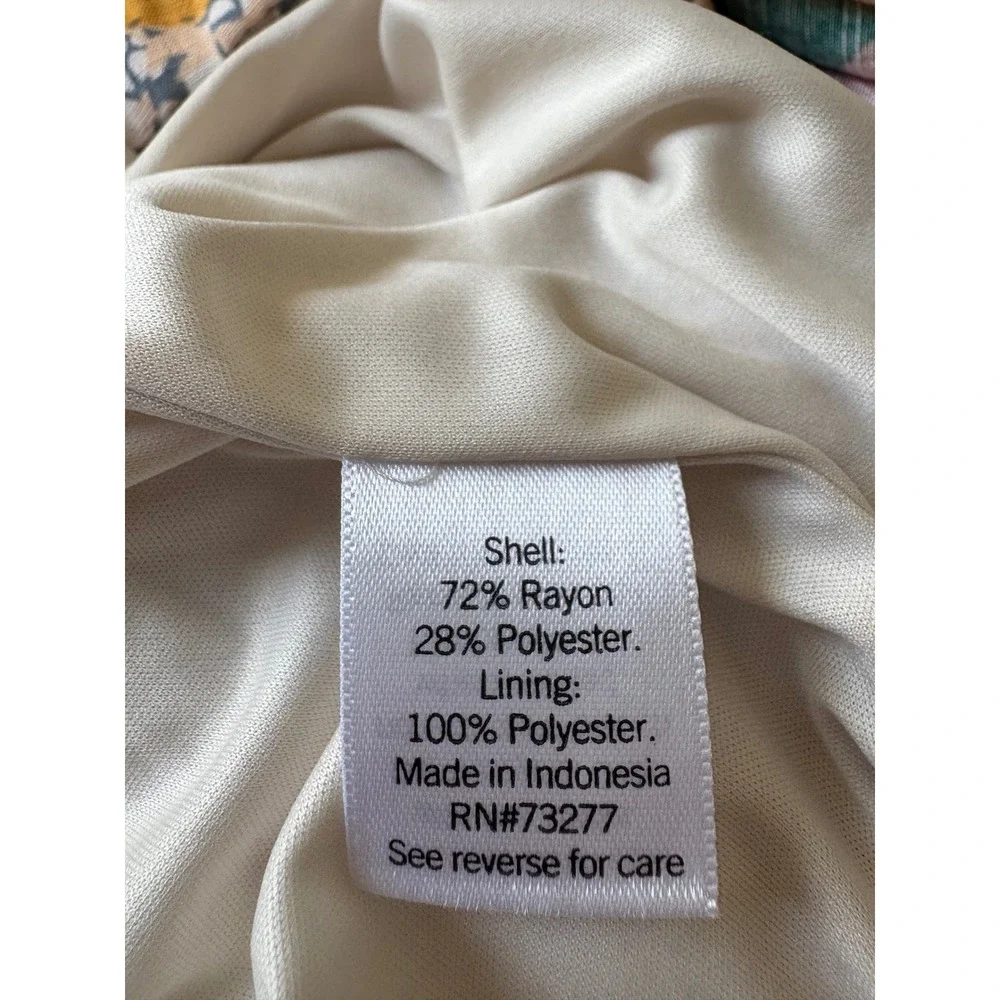 Nine West Floral‎ Print Dress Sleeveless Casual Sundress Summer Dress S